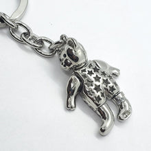 Load image into Gallery viewer, Movable Jeweled Teddy Bear with Crystal Keychain Keyring
