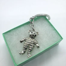 Load image into Gallery viewer, Movable Jeweled Teddy Bear with Crystal Keychain Keyring
