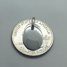 Load image into Gallery viewer, 14K Yellow White Gold Plain Oval Dog Tag Pendant
