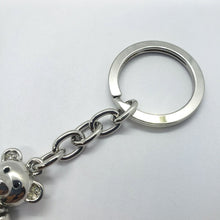 Load image into Gallery viewer, Movable Jeweled Teddy Bear with Crystal Keychain Keyring
