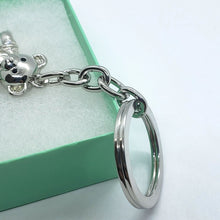 Load image into Gallery viewer, Movable Jeweled Teddy Bear with Crystal Keychain Keyring
