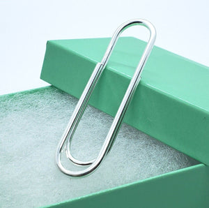 925 Sterling Silver Large Paper Clip Money Clip