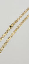 Load image into Gallery viewer, 10K Solid Yellow Gold Mariner 3.2mm ~ 6mm Chain Bracelet Necklace
