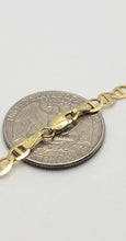 Load image into Gallery viewer, 10K Solid Yellow Gold Mariner 3.2mm ~ 6mm Chain Bracelet Necklace
