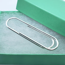 Load image into Gallery viewer, 925 Sterling Silver Large Paper Clip Money Clip
