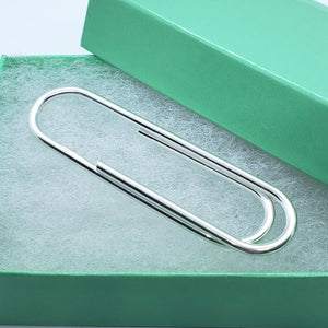 925 Sterling Silver Large Paper Clip Money Clip