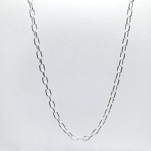 925 Sterling Silver Boston Link Chain Bracelet Necklace