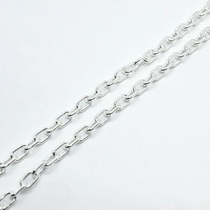 925 Sterling Silver Boston Link Chain Bracelet Necklace