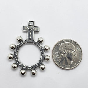 925 Sterling Silver One Mystery/Single Decade Ring Rosary