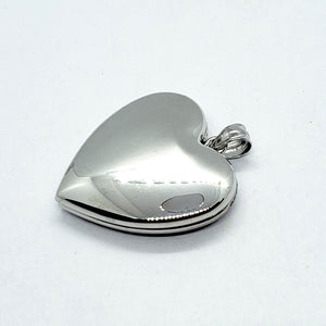 925 Sterling Silver Simple Heart Locket for Pictures with/out Necklace