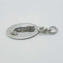 Load image into Gallery viewer, 925 Sterling Silver Oval Fish Pendant Tag Key Ring
