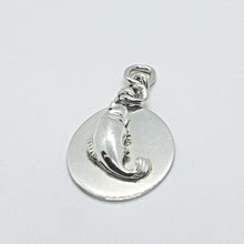 Load image into Gallery viewer, 925 Sterling Silver Oval Fish Pendant Tag Key Ring
