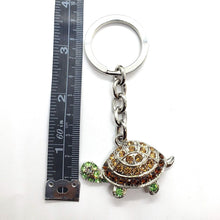 Load image into Gallery viewer, Jeweled Tortoise Multi-Color Key Chain Keyring
