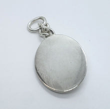 Load image into Gallery viewer, 925 Sterling Silver Oval Fish Pendant Tag Key Ring
