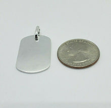 Load image into Gallery viewer, 925 Sterling Silver Plain Simple Dog Tag Pendant
