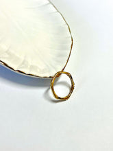 Load image into Gallery viewer, 14K Solid Gold Handmade Hexagon Lined Edges Ring Band
