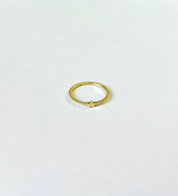 Load image into Gallery viewer, 14K Solid Gold Handmade Tiny Star Beaded Ring Band
