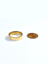 Load image into Gallery viewer, 14K Solid Yellow Gold Plain Flat Wedding Engagement Ring Band
