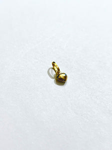 14K Yellow Gold Simple Tiny Dainty Heart Pendant