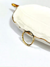Load image into Gallery viewer, 14K Solid Gold Handmade Hexagon Beaded Ring Band
