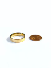 Load image into Gallery viewer, 14K Solid Yellow Gold Plain Flat Wedding Engagement Ring Band
