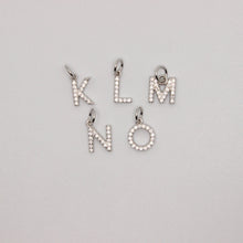 Load image into Gallery viewer, 925 Sterling Silver with CZ 26-Alphabet Initial Pendant
