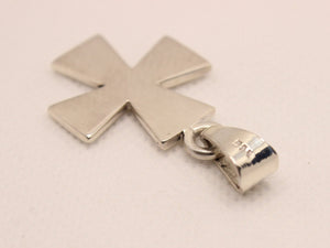 925 Sterling Silver Simple Maltese Cross Pendant