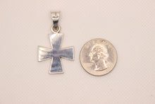 Load image into Gallery viewer, 925 Sterling Silver Simple Maltese Cross Pendant
