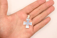 Load image into Gallery viewer, 925 Sterling Silver Simple Maltese Cross Pendant
