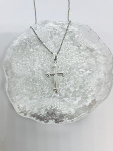 925 Sterling Silver Cross Pendant (1 inch or 1.3 inch)