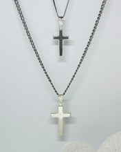 Load image into Gallery viewer, 925 Sterling Silver Simple Thick Cross Pendant 21.7mm OR 29mm
