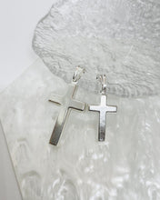 Load image into Gallery viewer, 925 Sterling Silver Simple Thick Cross Pendant 21.7mm OR 29mm
