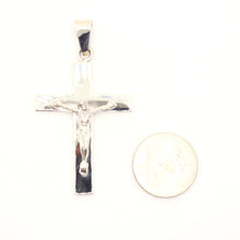 Load image into Gallery viewer, 925 Sterling Silver Simple Flat Crucifix Cross Pendant
