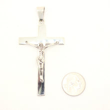 Load image into Gallery viewer, 925 Sterling Silver Simple Flat Crucifix Cross Pendant
