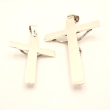 Load image into Gallery viewer, 925 Sterling Silver Simple Flat Crucifix Cross Pendant
