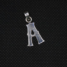 Load image into Gallery viewer, 925 Sterling Silver A-Z Alphabet Upper Case Wavy Western Tuscan Initial Pendant
