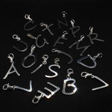 Load image into Gallery viewer, 925 Sterling Silver 26-Alphabet Easygoing Handwriting Initial Pendant with Clasp
