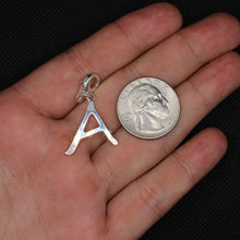 Load image into Gallery viewer, 925 Sterling Silver 26-Alphabet Easygoing Handwriting Initial Pendant with Clasp
