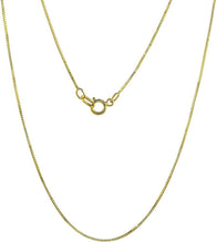 Load image into Gallery viewer, 10K Solid Yellow Gold Box Chain Necklace
