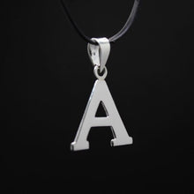 Load image into Gallery viewer, 925 Sterling Silver 26-Alphabet Plain Slab Serif Upper Case Initial Pendant
