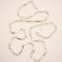 Load image into Gallery viewer, 925 Sterling Silver Twisted Milano (4mm~5mm/18&quot;~28&quot;) Solid Figarope Chain Necklace
