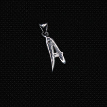 Load image into Gallery viewer, 925 Sterling Silver 26-Alphabet Calligraphic Action Font Dotted Initial Pendant
