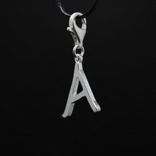 Load image into Gallery viewer, 925 Sterling Silver 26-Alphabet Easygoing Handwriting Initial Pendant with Clasp
