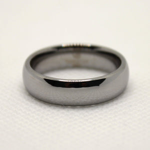 Tungsten Carbide Smooth Domed Mirror Polish Finish Wedding Band Thumb Ring 6mm