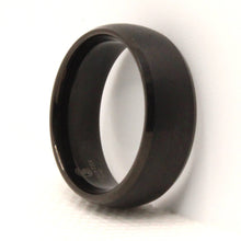 Load image into Gallery viewer, Tungsten Carbide Smooth Black Brushed Finish Beveled Edges Wedding Band Ring 8mm
