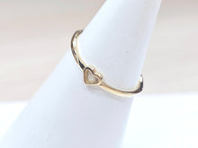 Load image into Gallery viewer, 14K Reversible Cross or Hearts Both Sides Ring with CZ
