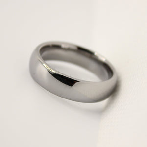 Tungsten Carbide Smooth Domed Mirror Polish Finish Wedding Band Thumb Ring 6mm