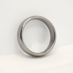 Tungsten Carbide Smooth Domed Mirror Polish Finish Wedding Band Thumb Ring 6mm