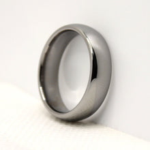 Load image into Gallery viewer, Tungsten Carbide Smooth Domed Mirror Polish Finish Wedding Band Thumb Ring 6mm
