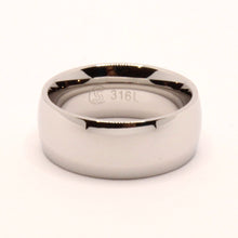 Load image into Gallery viewer, Stainless Steel Smooth Plain Domed High Polish Wedding Band Thumb Ring 8mm
